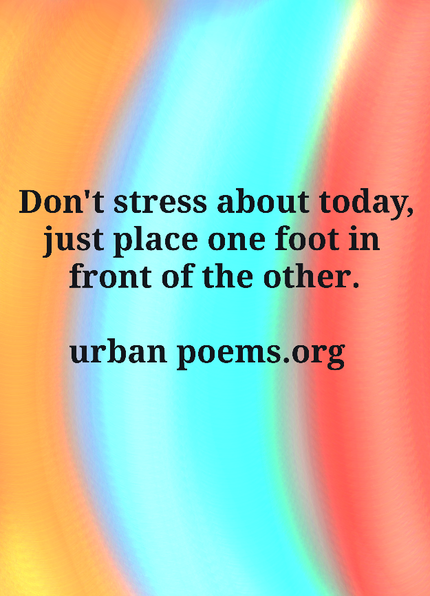 Walk At Your Pace - Urban Poems